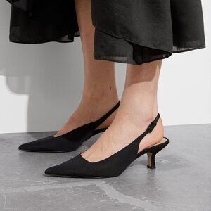 & the other stories Pointed Slingback Pumps